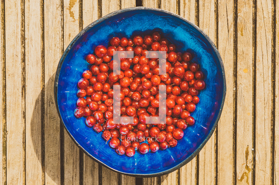 red berries in a bowl
