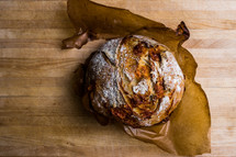 fresh baked bread loaf 