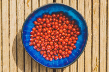 red berries in a bowl