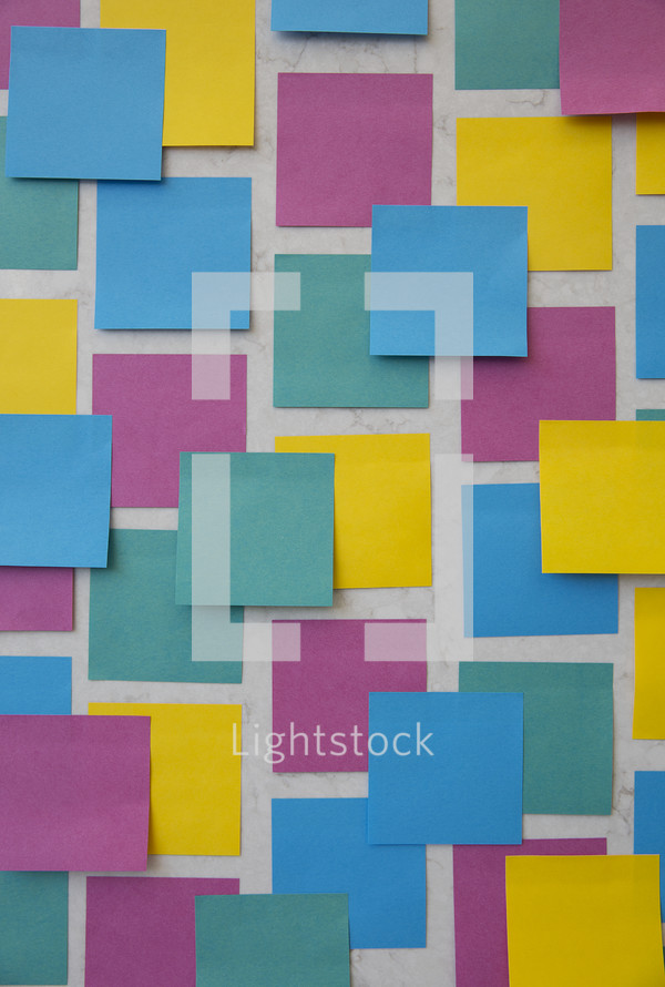 post-it note collage 