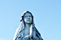 statue of Mary praying 