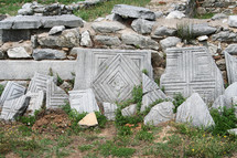 Ancient Philippi. Remains from historic Philippi that would have been visited by the Apostle Paul, Silas, Lydia and early Christians from Acts 16. These remains are near the Agora of Philippi.