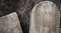 All is well tomb stone