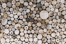 stacked logs background 