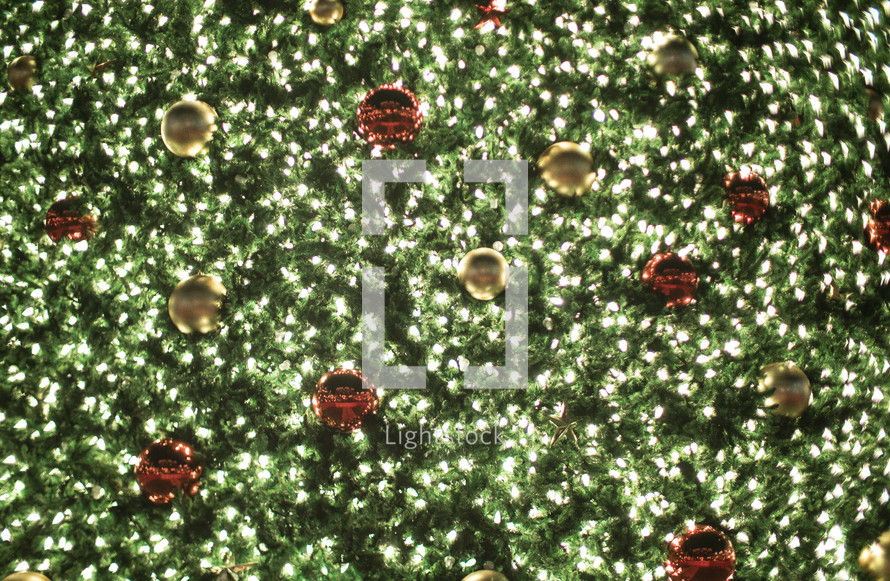 decorated Christmas tree background