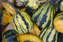Pile of gourds.