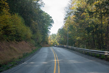 rural road uphill 
