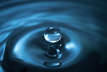 water droplet macro