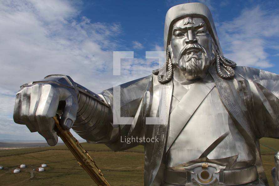 Statue of Kublai Khan Leader of the Mongolian Empire 