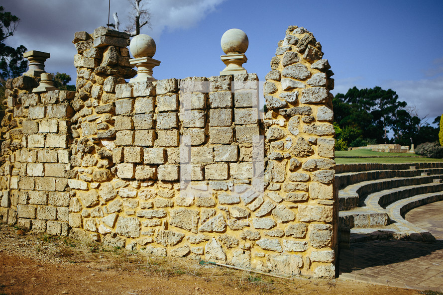 rustic stone wall 