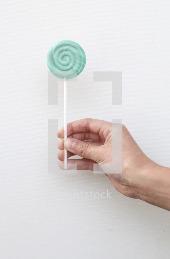 blue lollipop 