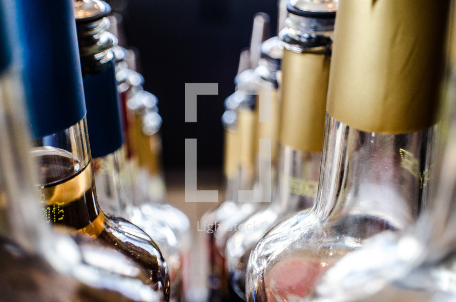 bottles of liquor - alcohol 