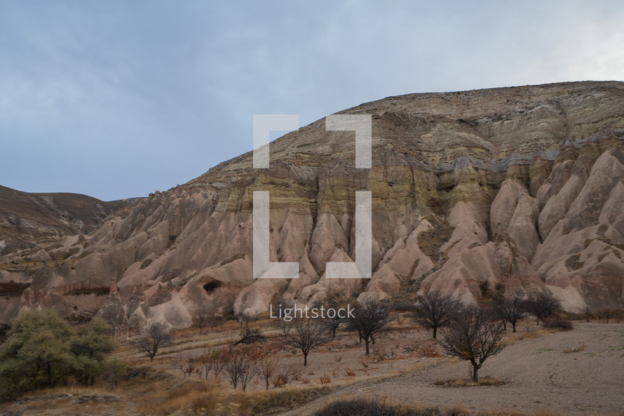 Landscape in Cappadocia Turkey