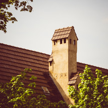 tower and tile roof 