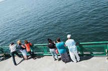 people on a ferry 