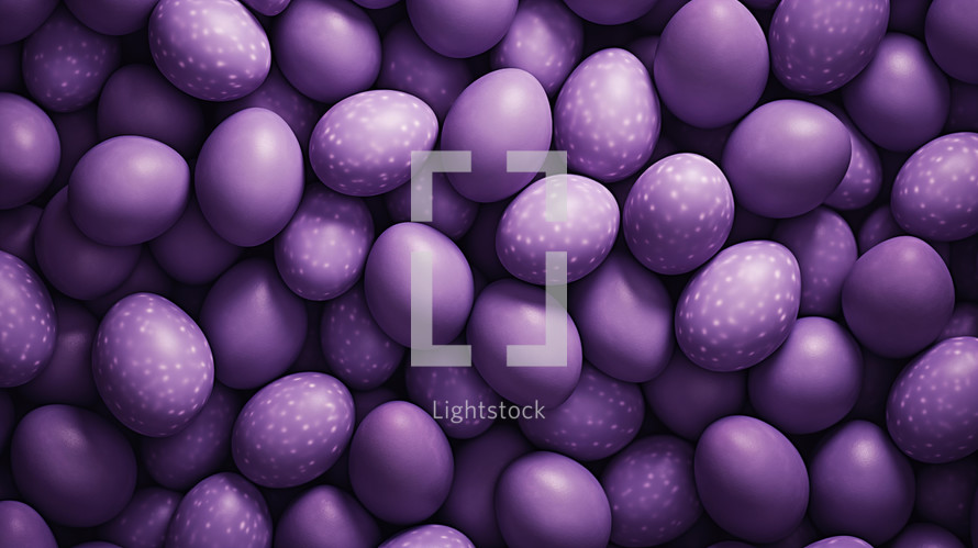 Fun purple Easter eggs background texture.