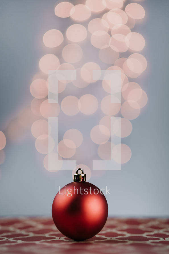 Christmas ornament and bokeh light 