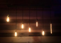 hanging lightbulbs 