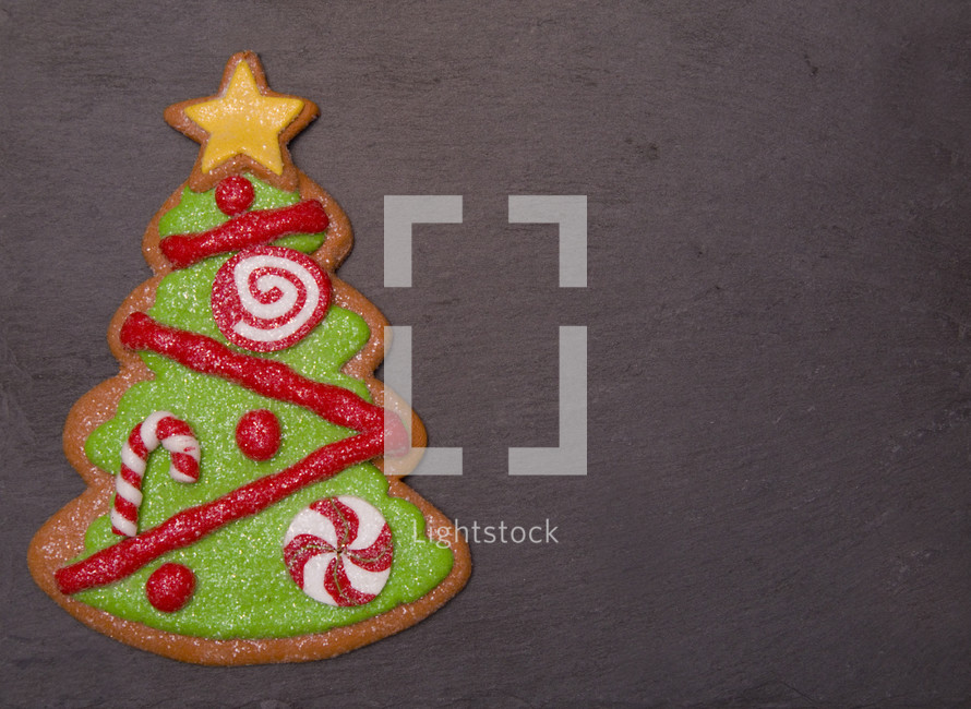 Christmas tree cookie 