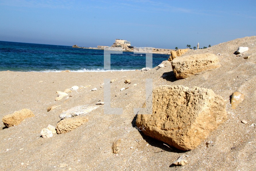 Mediterranean Sea from Caesarea 