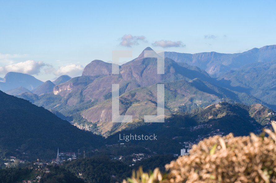 Arial view from Petropolis, Rio de Janeiro, Brazil.