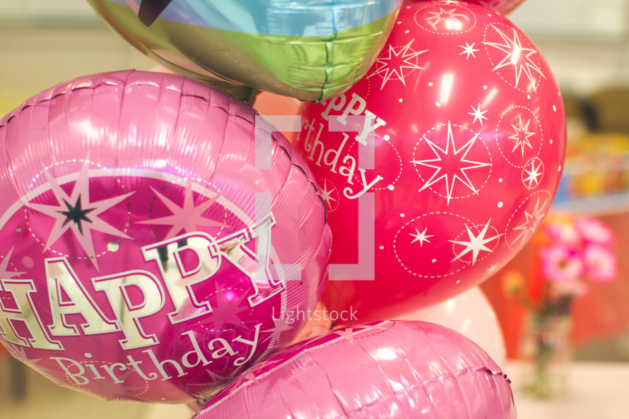 Happy Birthday balloons 