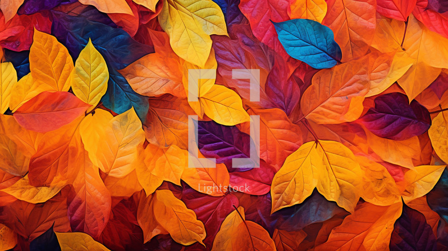 Fall autumn leaves background. 