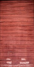 red stained wood planked