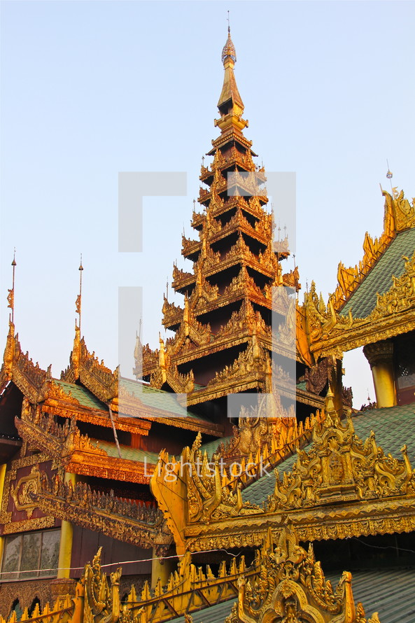 ornate temple roof