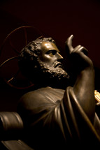copper statue of Jesus 