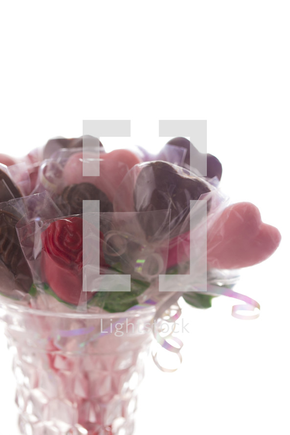 chocolate bouquet for Valentine's day 