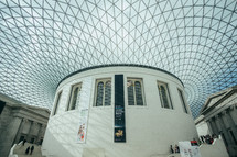 interior of a museum in London