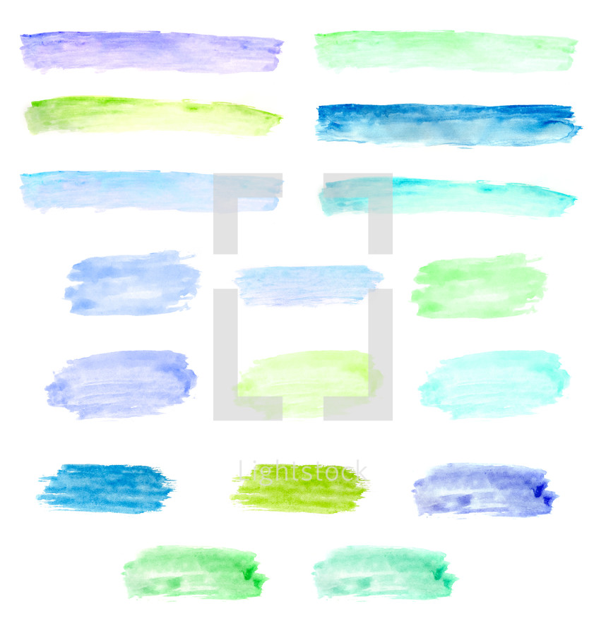 Watercolor Background Elements
