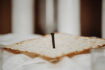 nail in unleavened bread