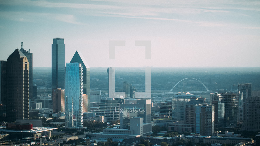 view of Dallas skyline 
