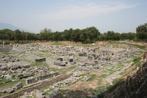 ruins of an historic site 