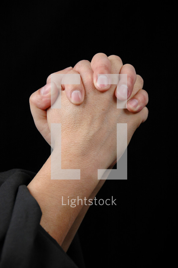 Prayer hands.