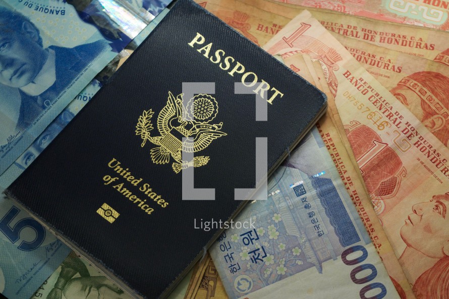 passport and money 