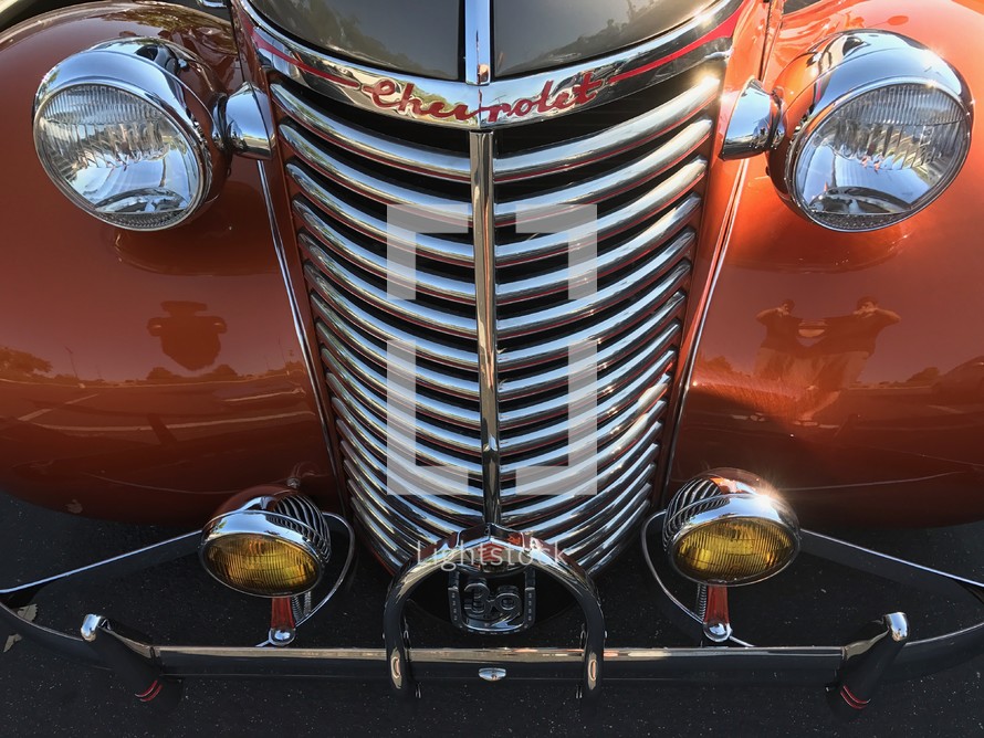 bumper of a vintage Chevrolet