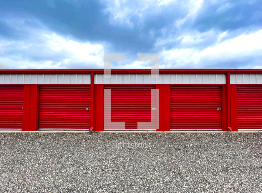 red garage doors 