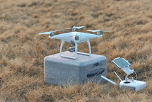 Drone quadcopter and a flight controller with smartphone