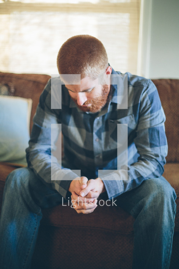 man in prayer