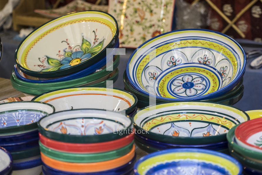 colorful bowls 