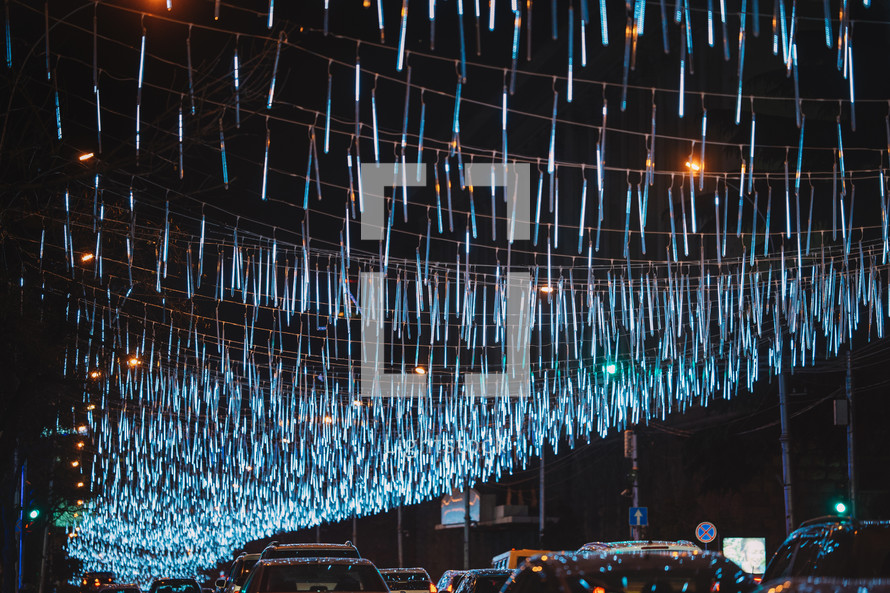 Christmas illuminations in the street