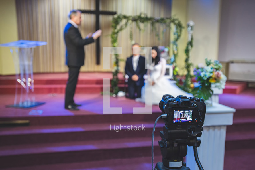 filming a church wedding 