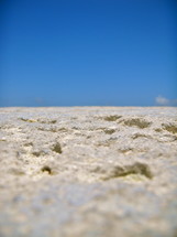 sand and a clear blue sky