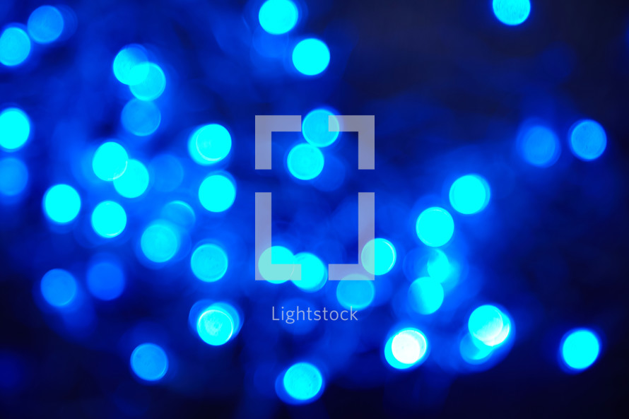 blue bokeh lights 