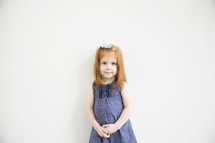 portrait of a redhead little girl.