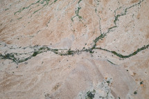 aerial view over desert landscape in Israel 