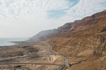 The Dead sea shoreline 